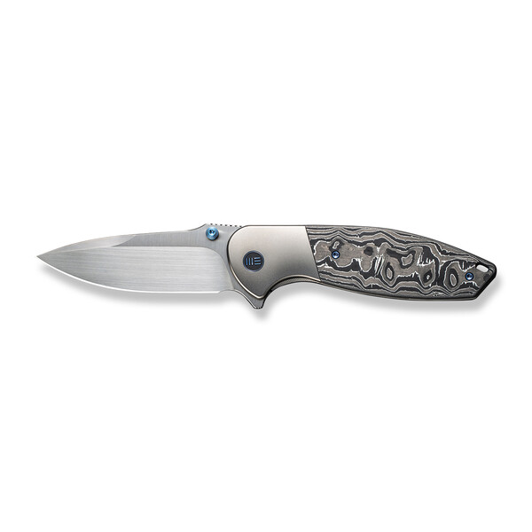 Джобен нож WEKNIFE Nitro OG Polished Bead Blasted Titanium & Aluminum Foil Carbon Fiber Inlay