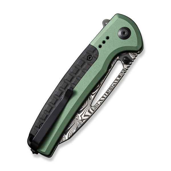 Джобен нож CIVIVI Sentinel Strike Aluminum Green & Black FRN / Damascus