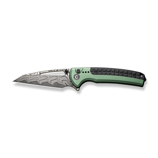 Джобен нож CIVIVI Sentinel Strike Aluminum Green & Black FRN / Damascus