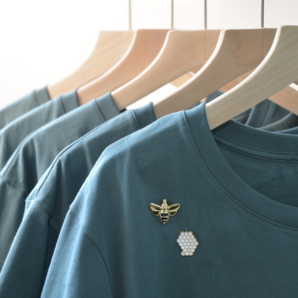 Значка Metalmorphose Fashion Pin Bee & Honeycomb