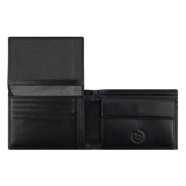 Кожен портфейл Bugatti Romano, черен