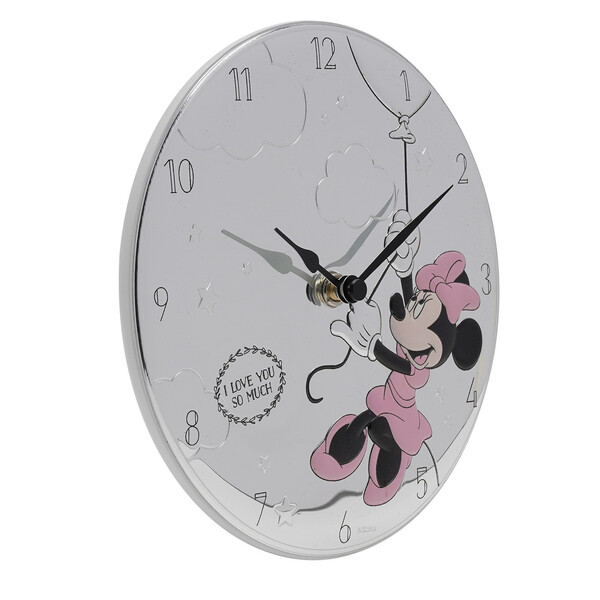 Стенен часовник Disney Minnie, посребрен