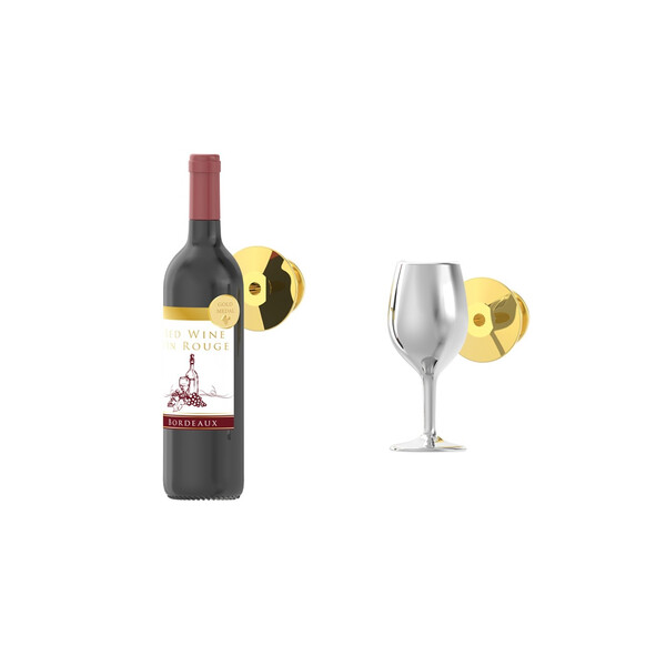 Значка Metalmorphose Fashion Wine & Wineglass
