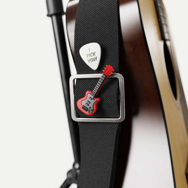 Значка Metalmorphose Fashion Rock Guitar & Plectrum