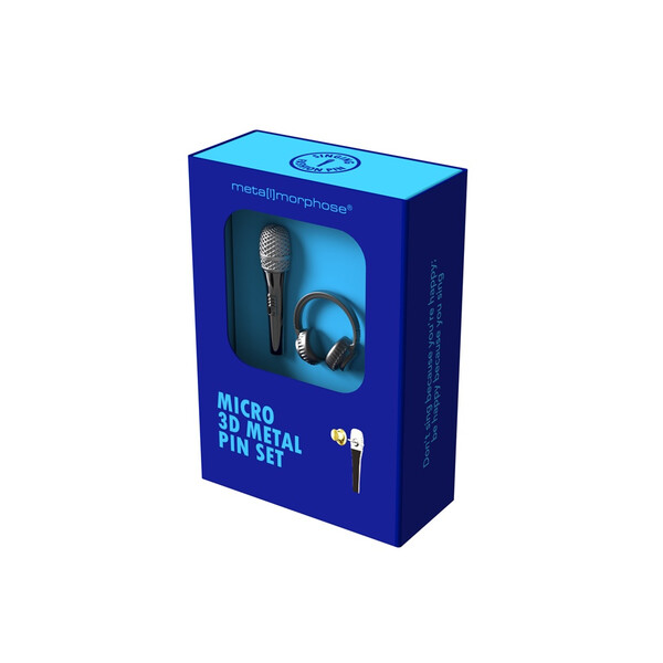Значка Metalmorphose Fashion Microphone & Headphone