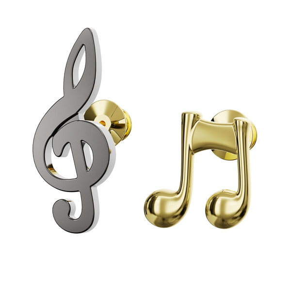 Значка Metalmorphose Fashion Solkey & Music Note