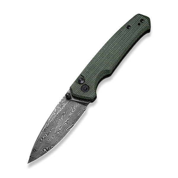 Джобен нож CIVIVI Altus Green Micarta / Damascus