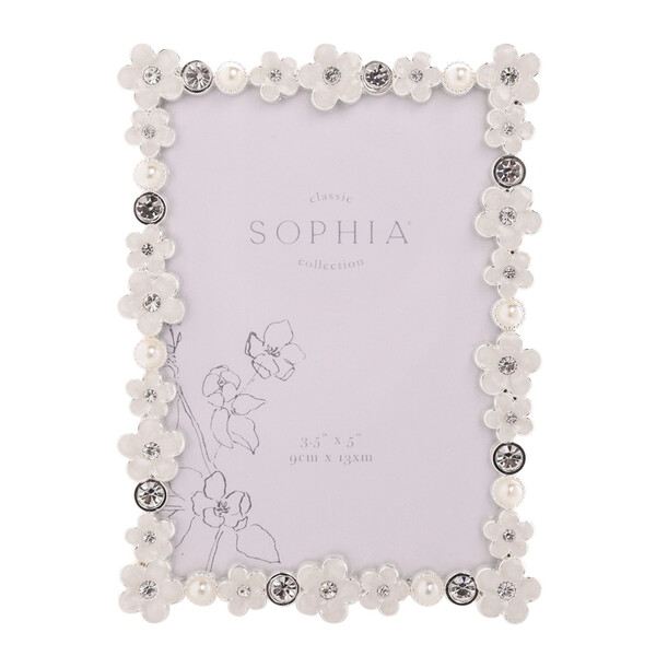 Рамка Sophia Classic Daisy 3.5” x 5” - Бяла