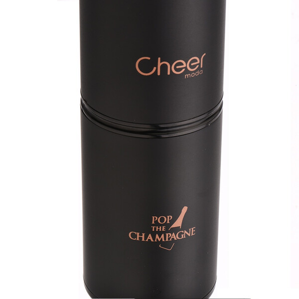 Електрически тирбушон за шампанско Cheer Moda Signature Ace, черен/бронз