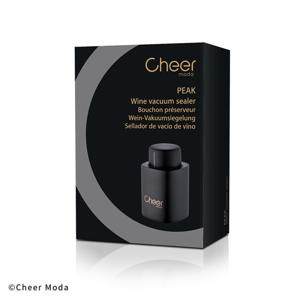 Вакуумна тапа Cheer Moda Signature Peak, черен/бронз