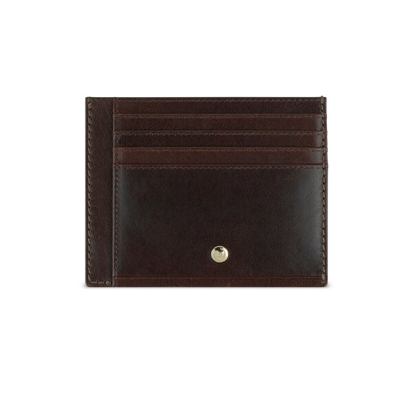 Кожен калъф за карти Bugatti Neaples, кафяв