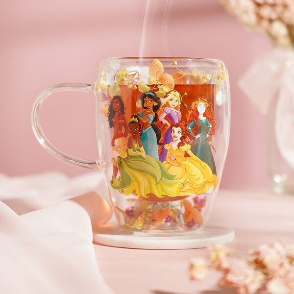 Декоративна стъклена чаша Disney Pastel Princess - Multi Princess
