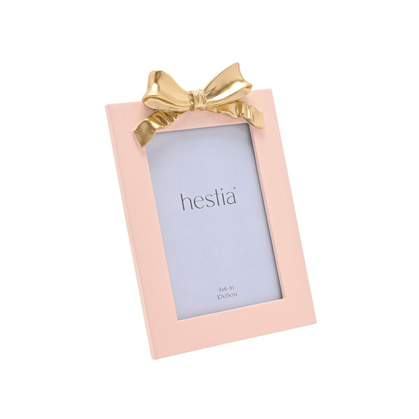 Фоторамка Hestia Soft Pink with Gold Ribbon 10 x 15 см