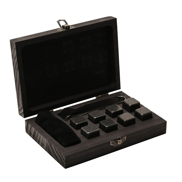 Комплект за уиски Harvey Makin, камъни и щипка