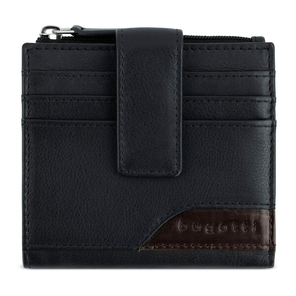 Кожен портфейл Bugatti Corso DeLuxe Mini Wallet, черен