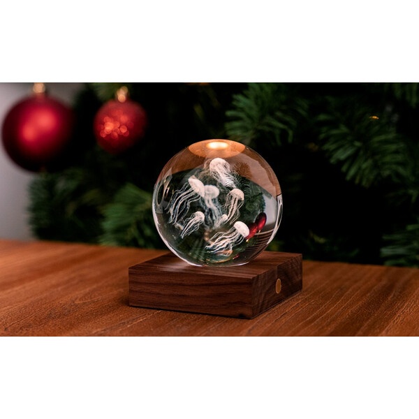 Нощна лампа Gingko Amber Crystal Light Jellyfish