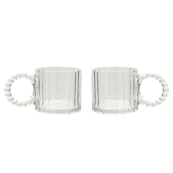 Комплект от 2 прозрачни чаши Hestia Bobble Design