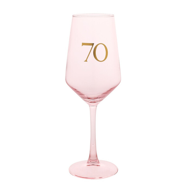 Чаша за вино "70-ти рожден ден"