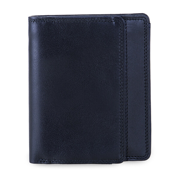 Портфейл Mywalit Tray Purse Black-Blue с монетник