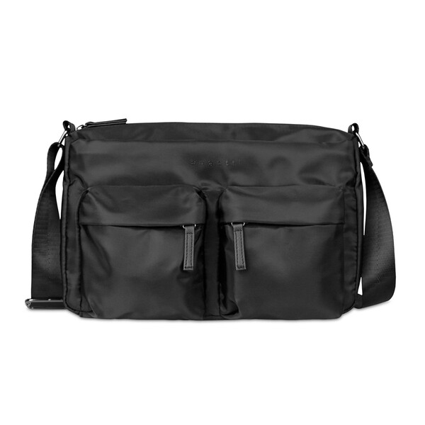 Чанта Bugatti Mare 1.0 Shoulder bag, полиестер, черна