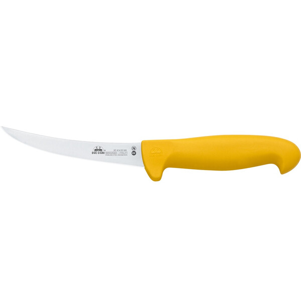 Кухненски нож Due Cigni Professional Boning Knife, за обезкостяване, 13 см, жълт
