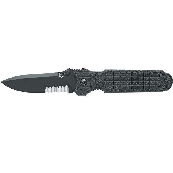 Джобен нож FKMD Predator II - 2F Liner, назъбен, черен