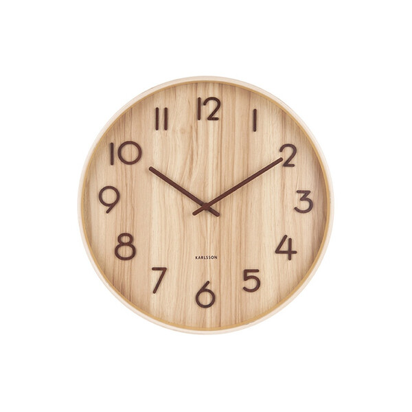 Стенен часовник Karlsson Pure Medium Light wood