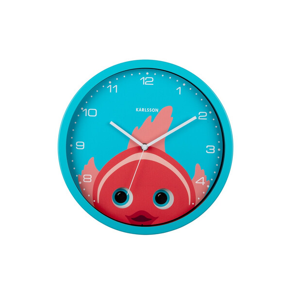 Стенен часовник Karlsson Peekaboo Goldfish