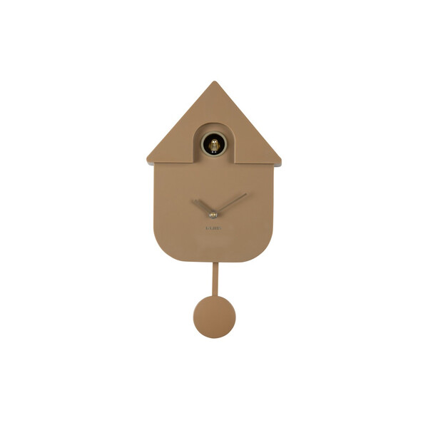 Стенен часовник Karlsson Modern Cuckoo Oro, светлокафяв