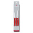 Комплект Victorinox Swiss Classic Paring Knife Set, три ножа, червени 6.7111.3
