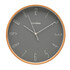Стенен часовник Hometime Bamboo 32 см, тъмносив